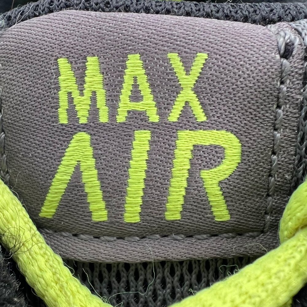 Nike Air Max Running Shoes Mens Size 8.5 Gray & Neon Green Jogging Workout - Picture 13 of 15